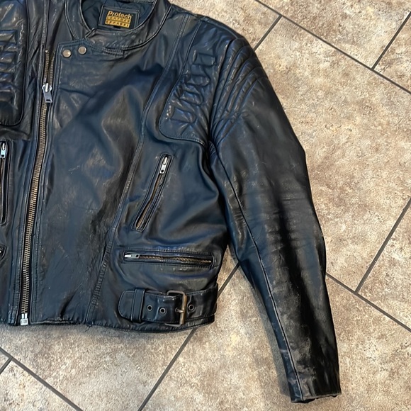 Protech Jackets & Coats Vintage Protech Leather Jacket Size 44